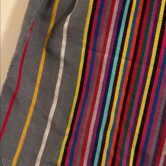 Multicolor Handwoven Striped Tote Bag - Picture 2 of 3